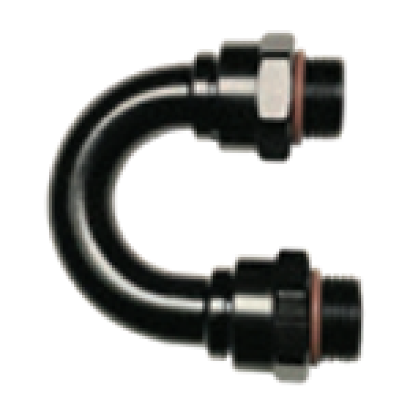 Fragola #8 (3/4-16), 180 Deg Orb Adapter, Black - 485008-BL