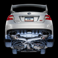 AWE Tuning Subaru STI VA / WRX GV / STI GV Sedan Touring Edition Exhaust - Diamond Black Tip (102mm) - 3015-43108