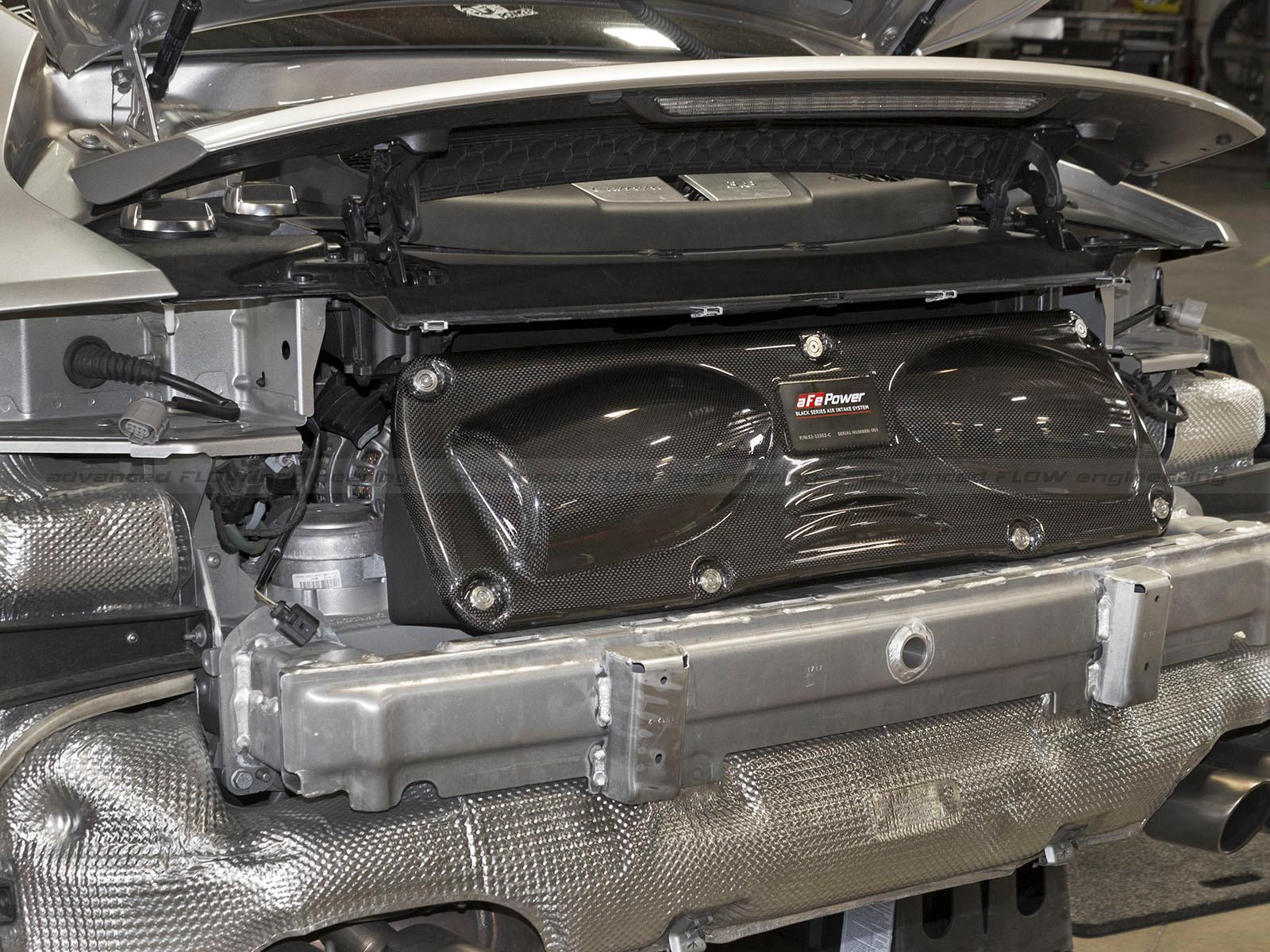AFE Black Series Stage-2 Carbon Fiber Cold Air Intake System w/ Pro 5R Media (2012-2016 911, 911, 911, 911) - 52-12352-C