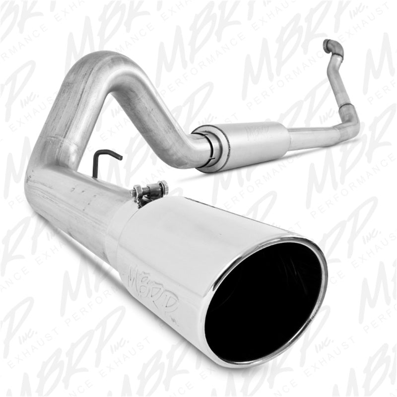 MBRP  Exhaust  1994-1997 Ford F-250 4 inch Turbo Back, Single Side Exit, Off-Road (Aluminized 3 inch downpipe), AL - S6218AL