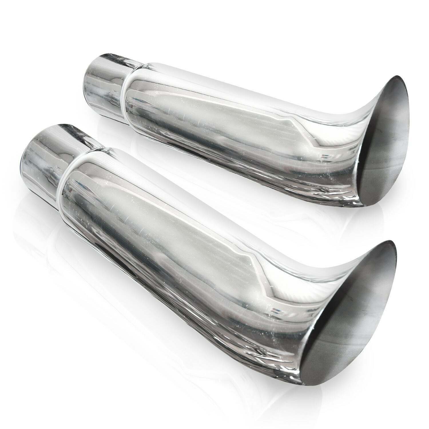 Stainless Works Elf Ear Tips 2-1/4" Inlet - 720225