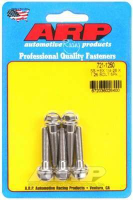 ARP 1/4-28 x 1.250 hex SS bolts - 721-1250