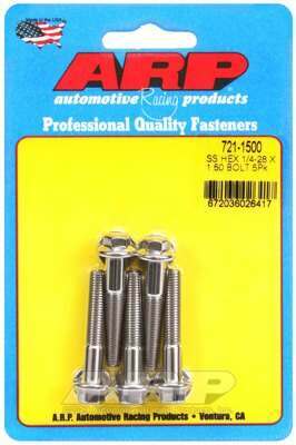 ARP 1/4-28 x 1.500 hex SS bolts - 721-1500