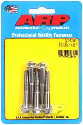 ARP 1/4-28 x 1.750 hex SS bolts - 721-1750