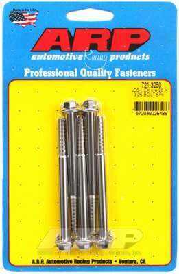 ARP 1/4-28 x 3.250 hex SS bolts - 721-3250