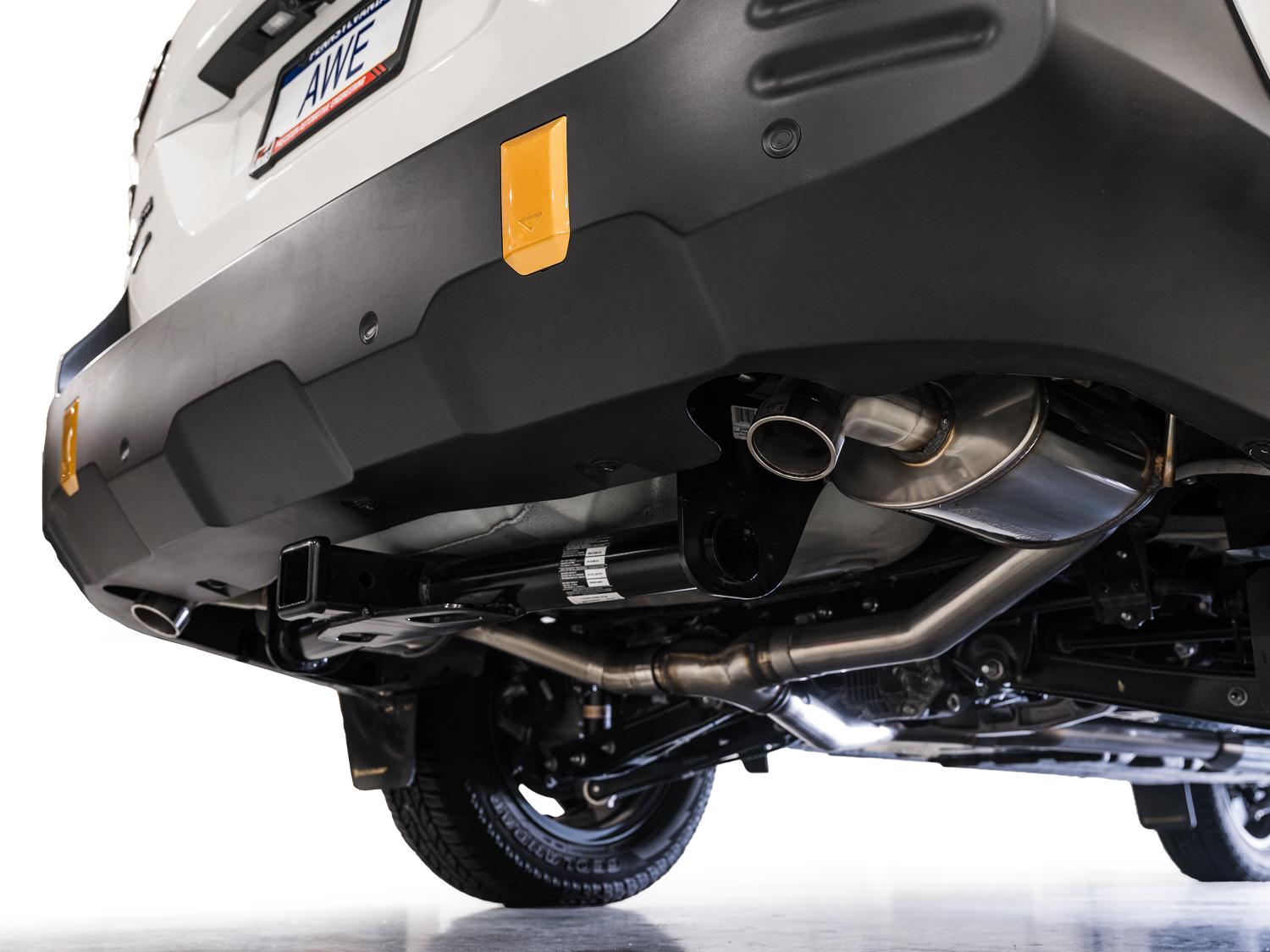 AWE 0FG Exhaust - Dual BashGuards (2020+ Subaru Outback 2.4T) - 3015-38246