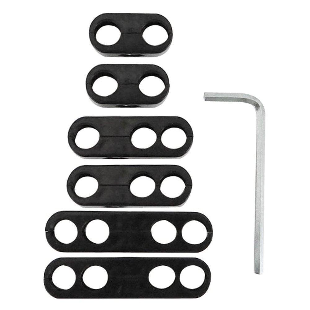 Moroso Ignition Wire Separator Kit, Split Design, Black - 72166