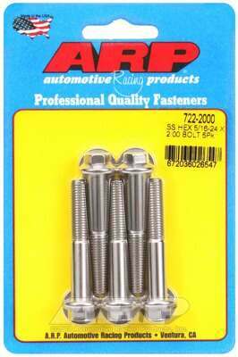 ARP 5/16-24 x 2.000 hex SS bolts - 722-2000