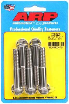 ARP 3/8-24 x 2.250 hex SS bolts - 723-2250