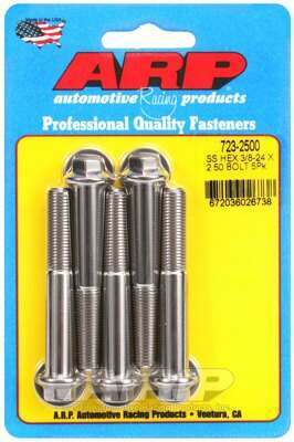 ARP 3/8-24 x 2.500 hex SS bolts - 723-2500