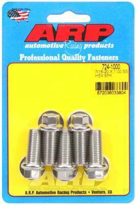 ARP 7/16-20 x 1.000 hex SS bolts - 724-1000