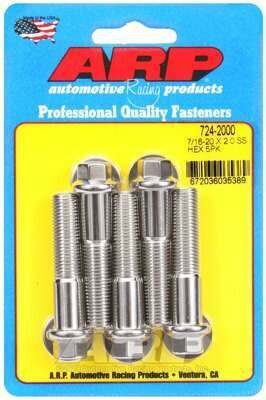 ARP 7/16-20 x 2.000 hex SS bolts - 724-2000