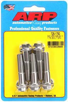 ARP 3/8-24 x 1.750 hex 7/16 wrenching SS bolts - 725-1750