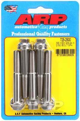 ARP 3/8-24 x 2.500 hex 7/16 wrenching SS bolts - 725-2500