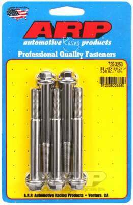 ARP 3/8-24 x 3.250 hex 7/16 wrenching SS bolts - 725-3250