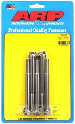 ARP 3/8-24 x 4.000 hex 7/16 wrenching SS bolts - 725-4000