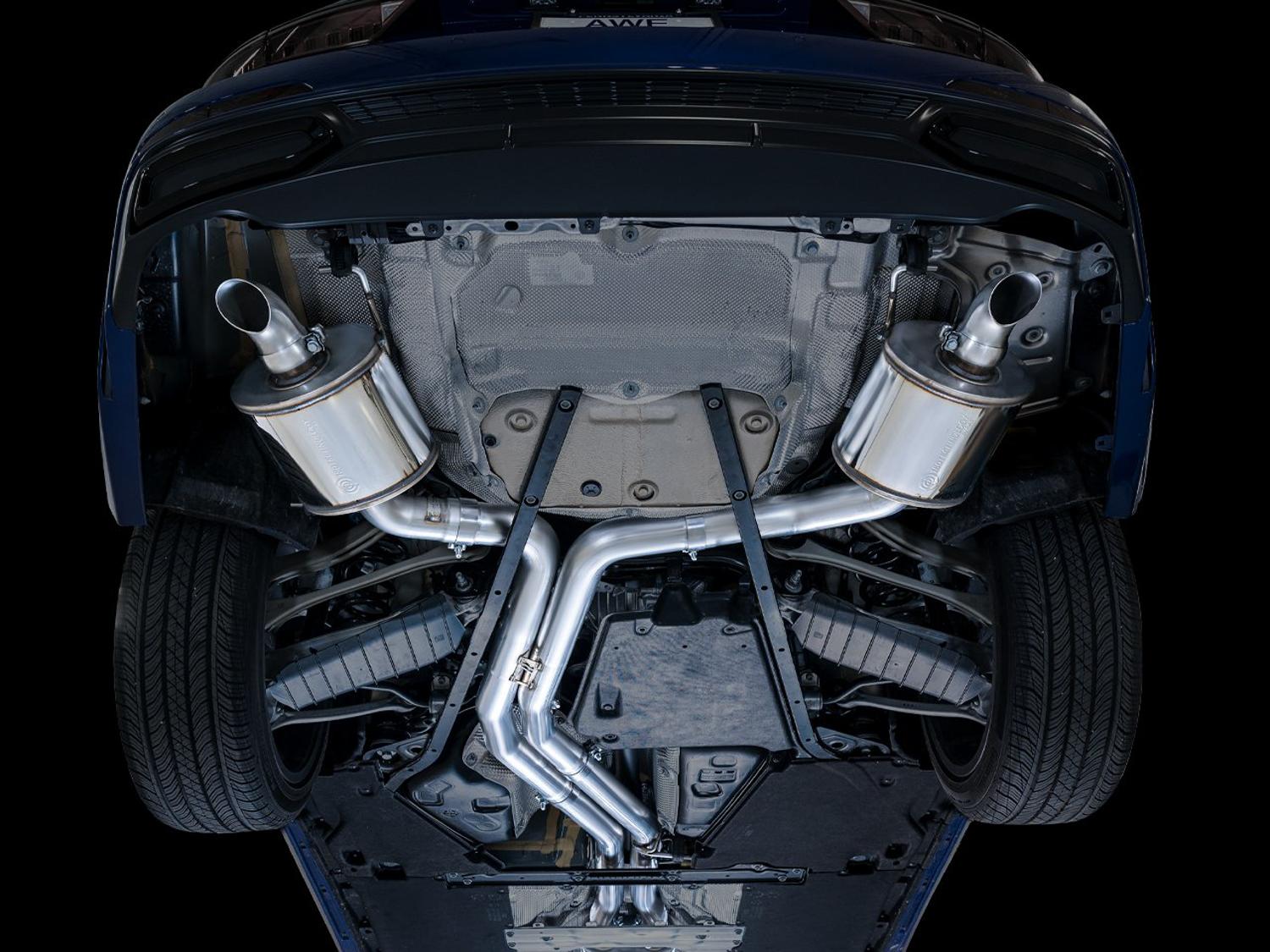 AWE Touring Edition Catback Exhaust - Turn Downs (2019-2023 Audi A6 / A7 3.0T) - 3015-31003