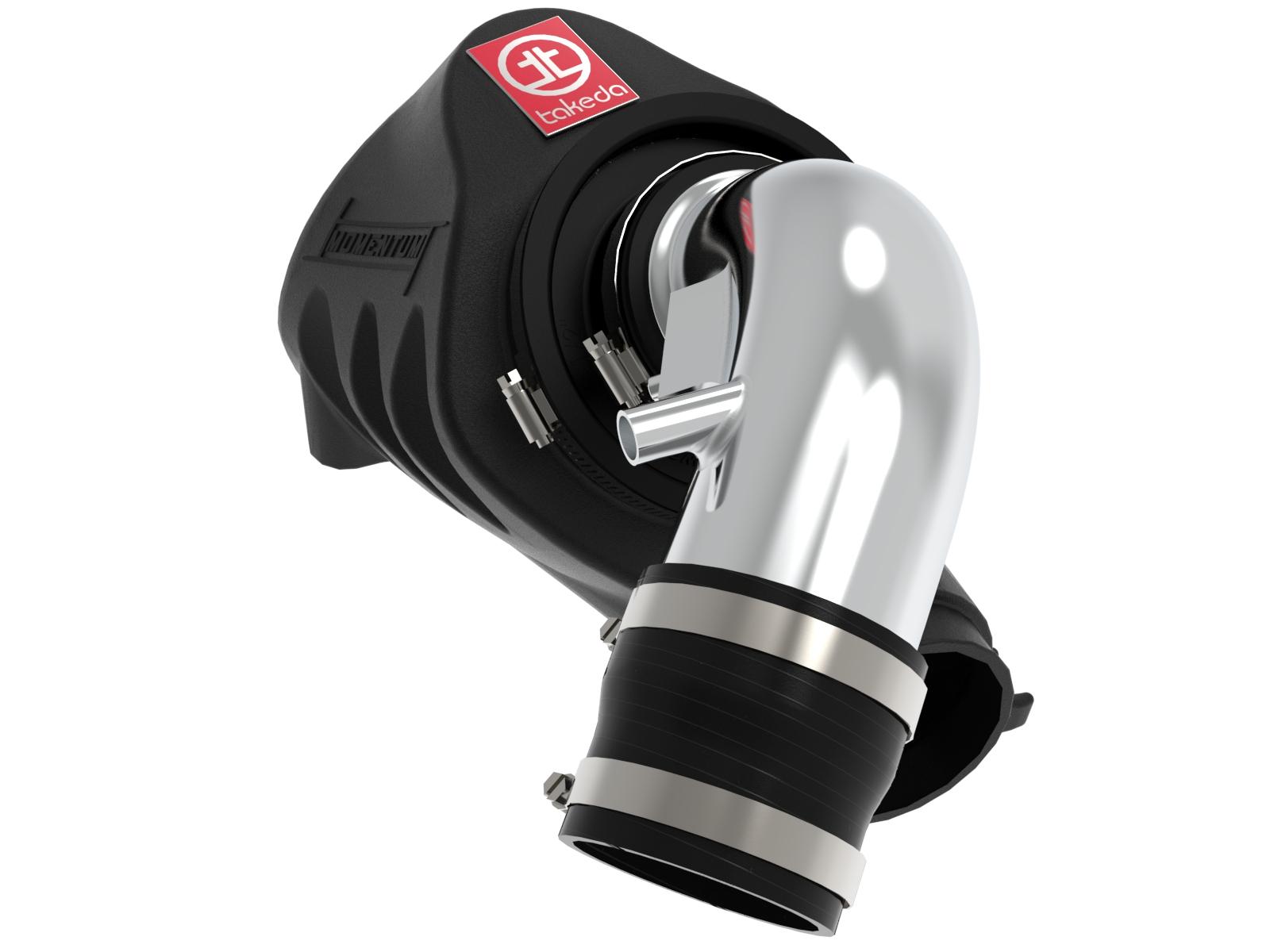 AFE Takeda Momentum Cold Air Intake System w/ Pro DRY S Media Polished (2012-2015 ILX, Civic) - TM-1018P-D