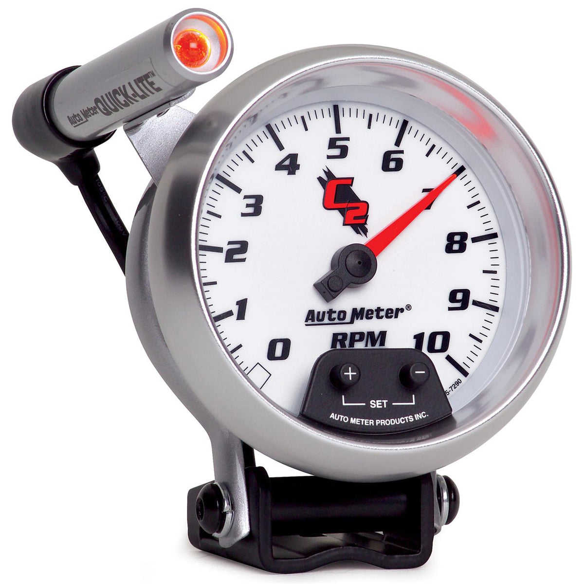 Auto Meter 3-3/4" PEDESTAL TACHOMETER, 0-10,000 RPM, C2 - 7290