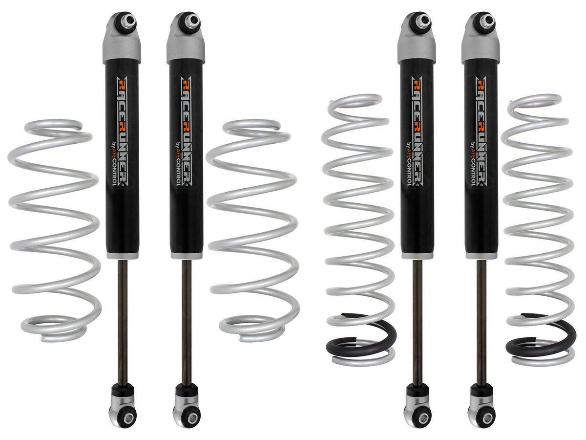 AFE RaceRunner Shock and Spring Leveling Kit (2018-2021 Wrangler, Wrangler, Wrangler, Wrangler, Wrangler) - 37-L7001P
