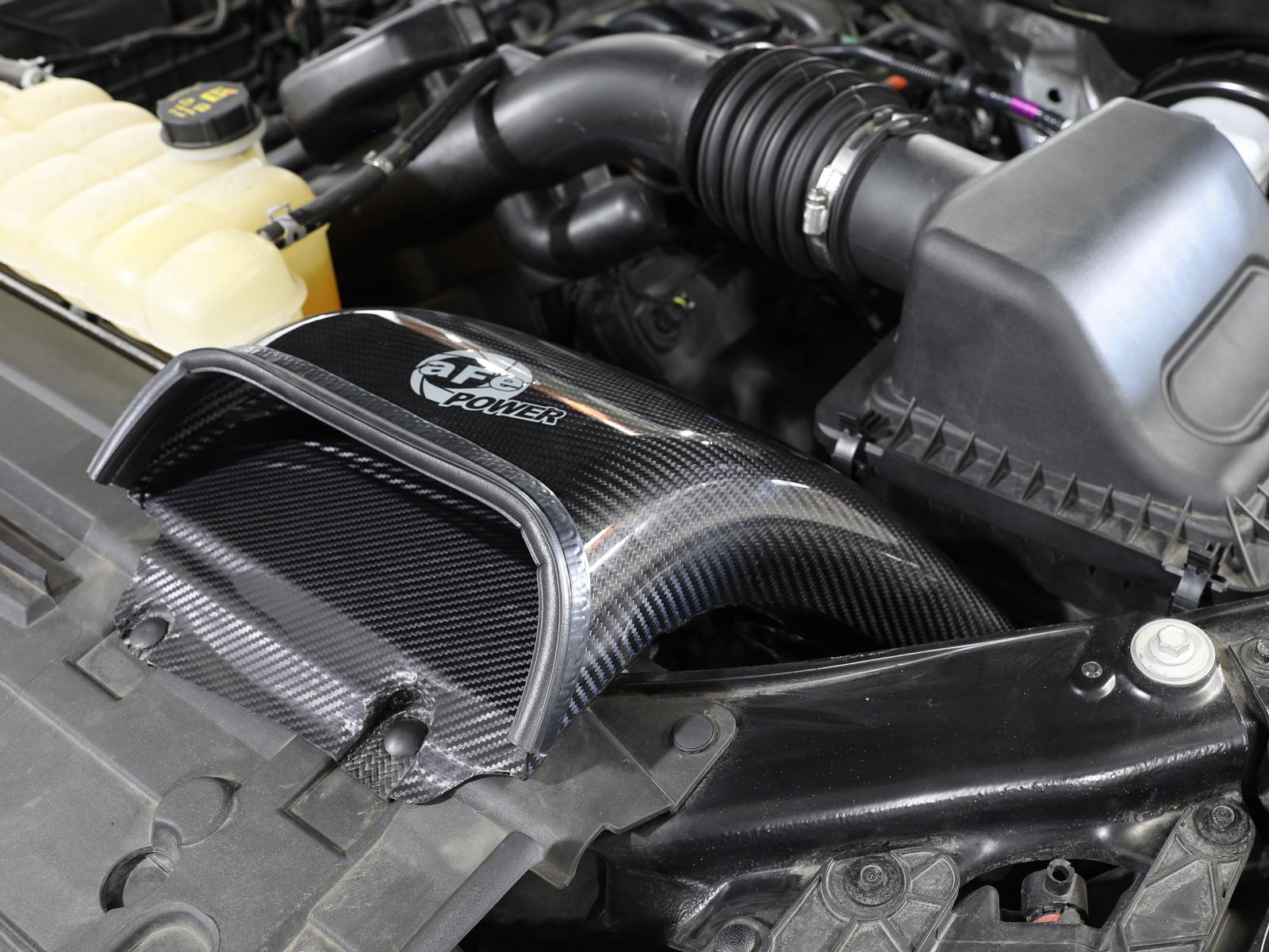 AFE QUANTUM Dynamic Air Scoop Carbon Fiber (Ford F-150/Raptor 15-20 V6-2.7L (tt)/V6-3.5L (tt)/V8-5.0L) - 53-10008SC