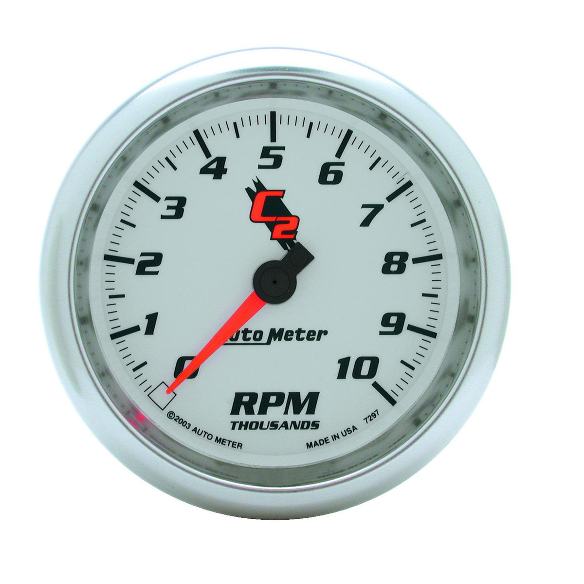 Auto Meter 3-3/8" IN-DASH TACHOMETER, 0-10,000 RPM, C2 - 7297
