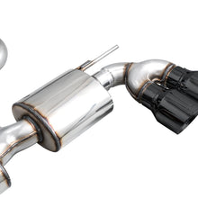 AWE Touring Edition Exhaust for Volkswagen MK8 Golf R - Diamond Black Tips - 3015-43658
