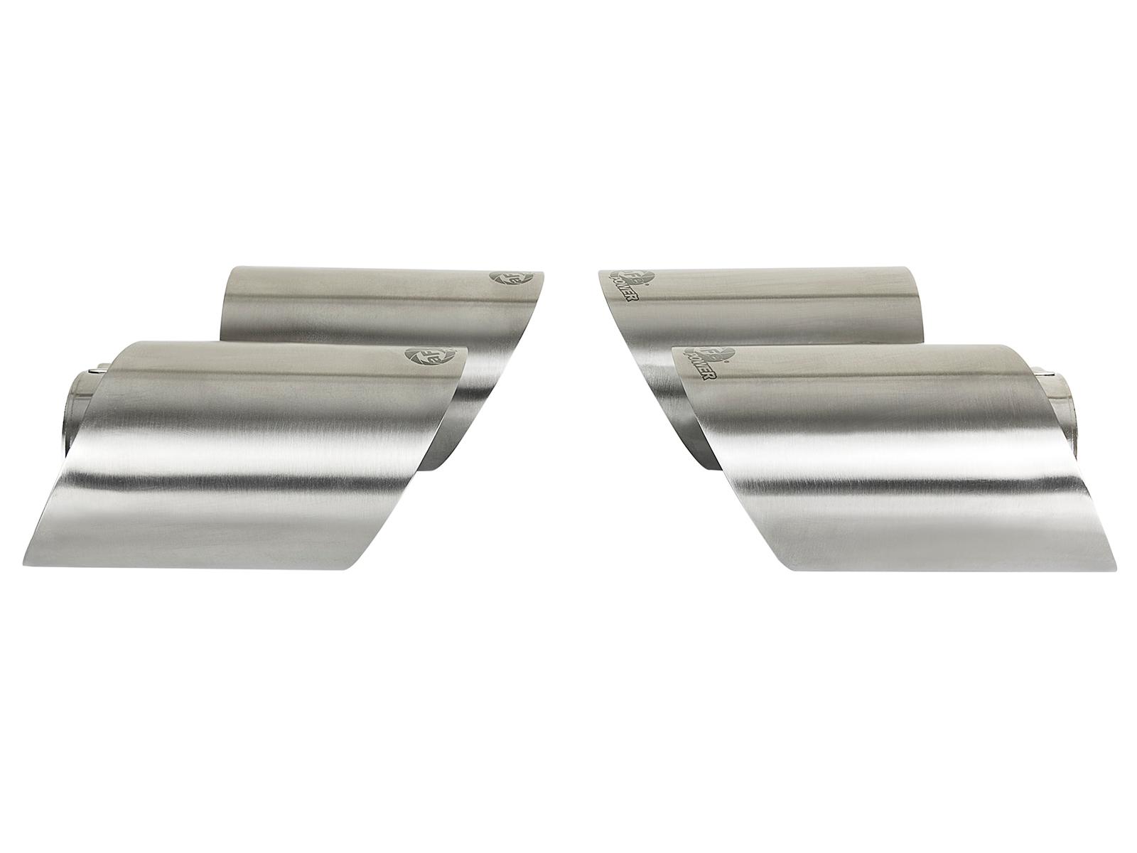AFE MACH Force-Xp 304 Stainless Steel OE Replacement Exhaust Tips Polished (2012-2016 911, 911) - 49C36416-P