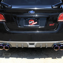 AFE Takeda 3 IN to 2-1/4 IN 304 Stainless Steel Cat-Back Exhaust w/ Blue Flame Tip (2015-2021 WRX , WRX STI) - 49-36810-L