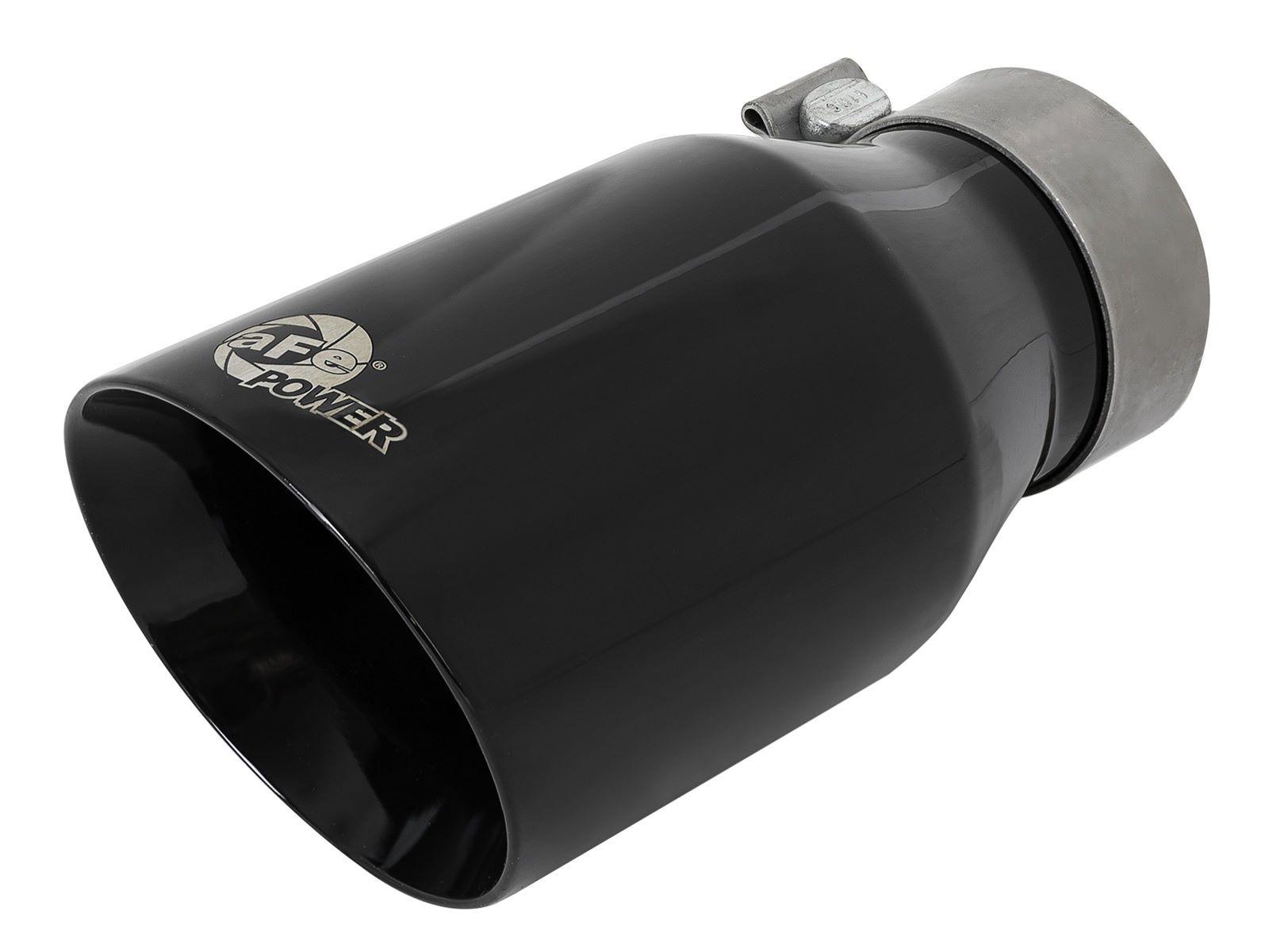 AFE Rebel Series 3 IN 409 Stainless Steel Cat-Back Exhaust System w/Black Tip (Ford F-250/F-350 17-20 V8-6.2/7.3L) - 49-43117-B