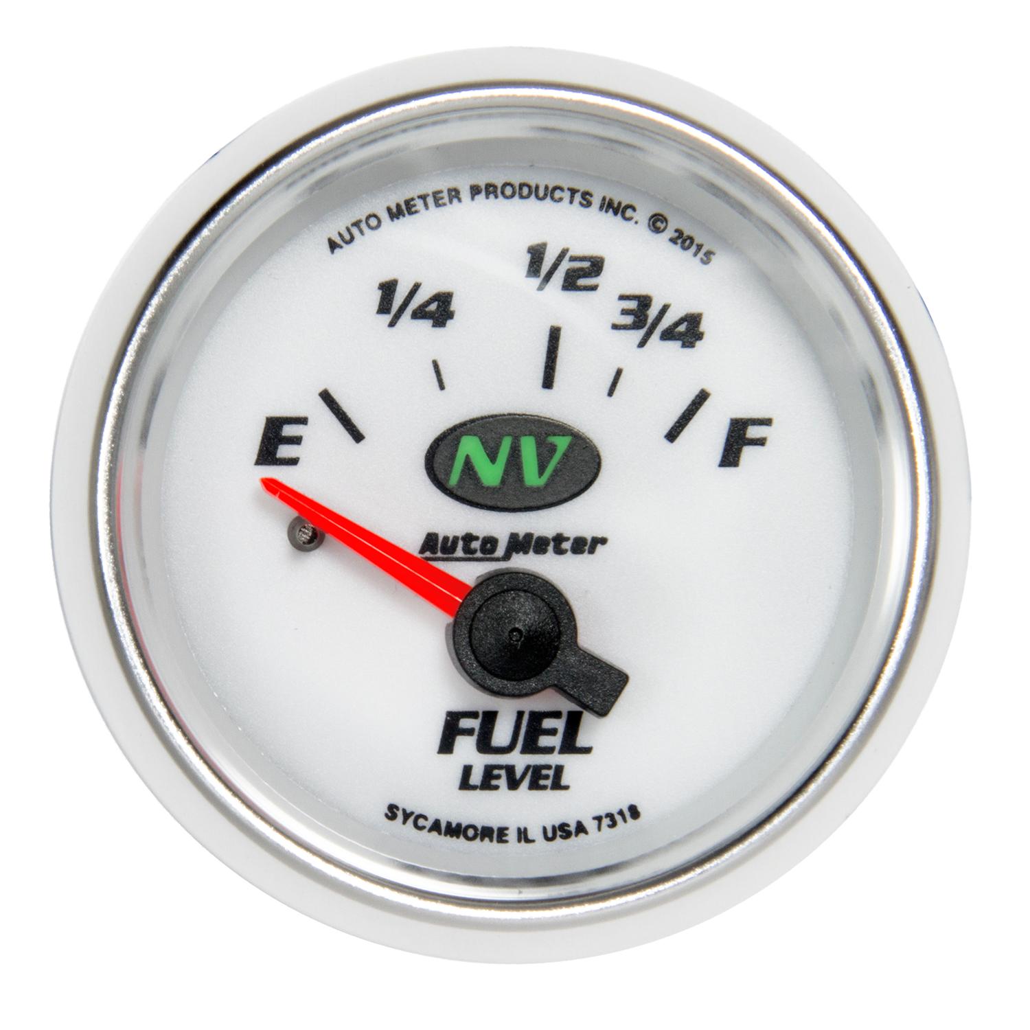 Auto Meter 2-1/16" FUEL LEVEL, 16-158 Ω, NV - 7318