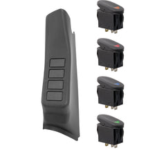 Rugged Ridge Switch Pod Kit A-Pillar Black Lhd; 07-10 Jeep Wrangler Jk - 17235.86