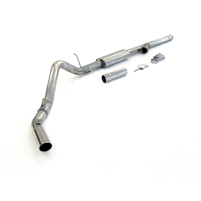TSP 2014+ Chevy/GMC 5.3*/6.2L Trucks 3.5" Cat-Back Exhaust System With Integrated 3.5" Cutout - 304 Stainless Steel - 25-2014TRKCB35 - TSP-25-2014TRKCB35