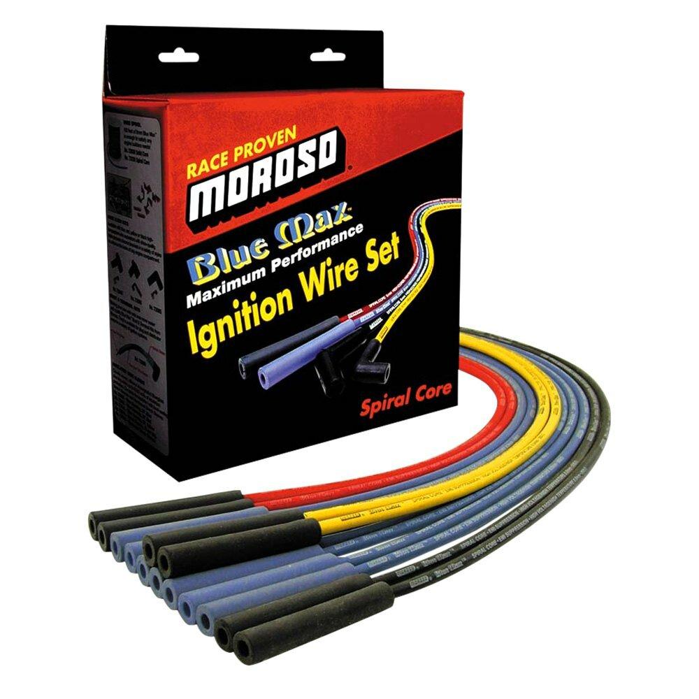 Moroso Ignition Wire Set, Blue Max, Universal, Blue, Straight - 73229