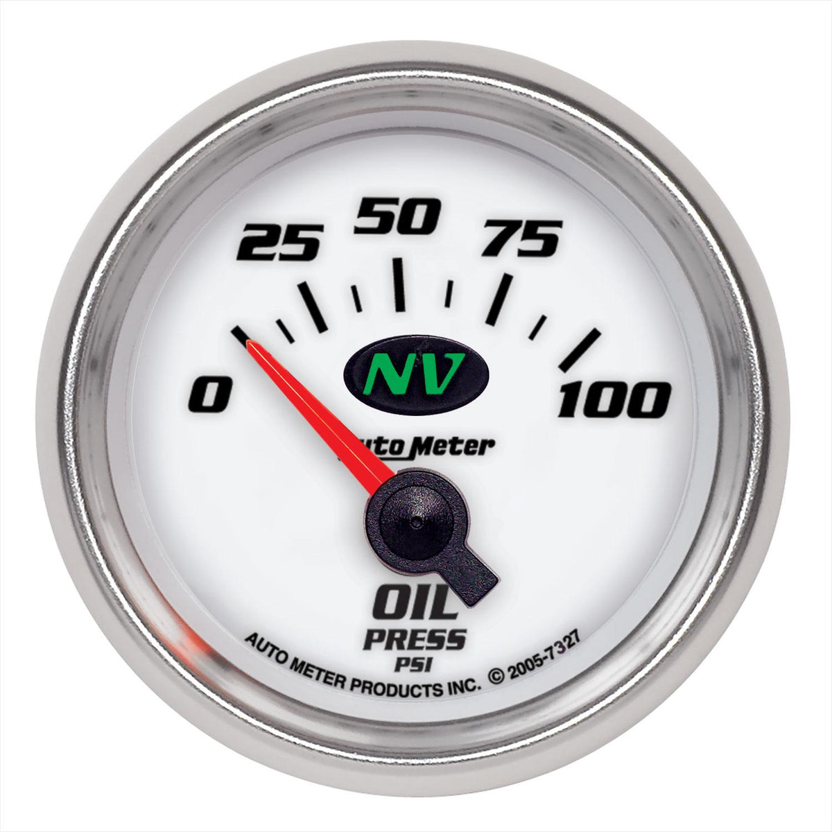 Auto Meter 2-1/16" OIL PRESSURE, 0-100 PSI, NV - 7327