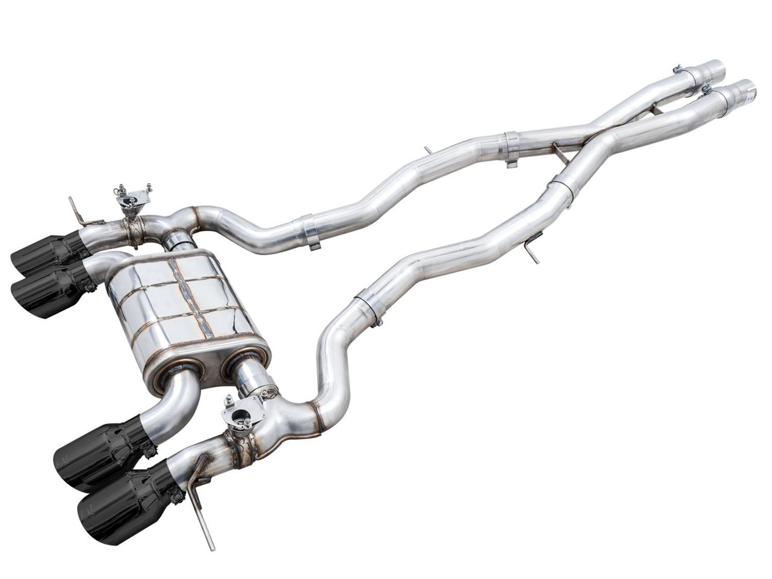 AWE SwitchPath  Catback Exhaust - Diamond Black Tips  (2021+ BMW G8X M3 / M4) - 3025-42480