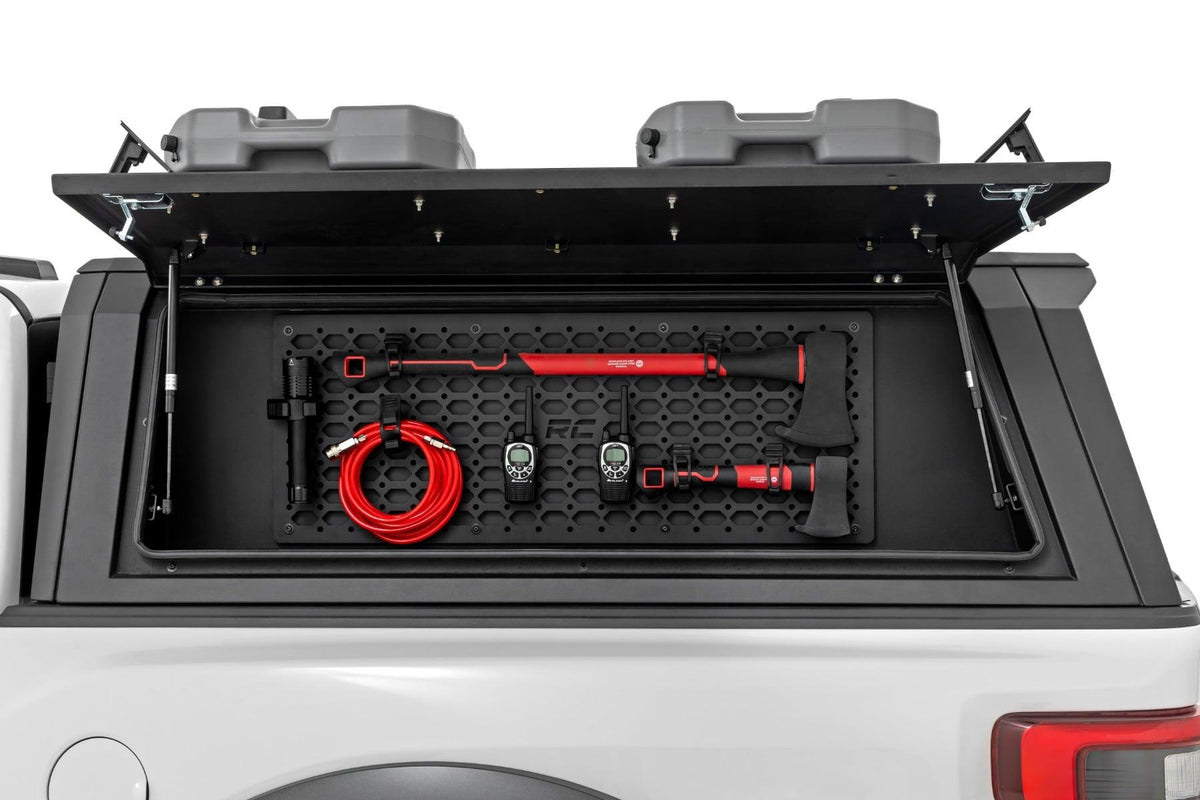 Rough Country Bed Cap Molle Panel Side Storage Bin Drivers Side Multiple Makes & Models (Chevy/Ford/GMC/Ram) (2021 1500) - 734004