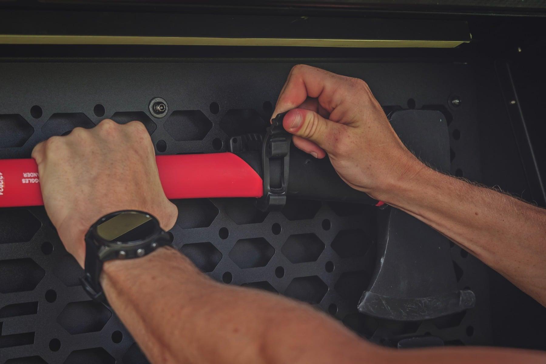 Rough Country Bed Cap Molle Panel Side Storage Bin Drivers Side Jeep Gladiator JT (20-25) (2020-2021 Gladiator) - 734054
