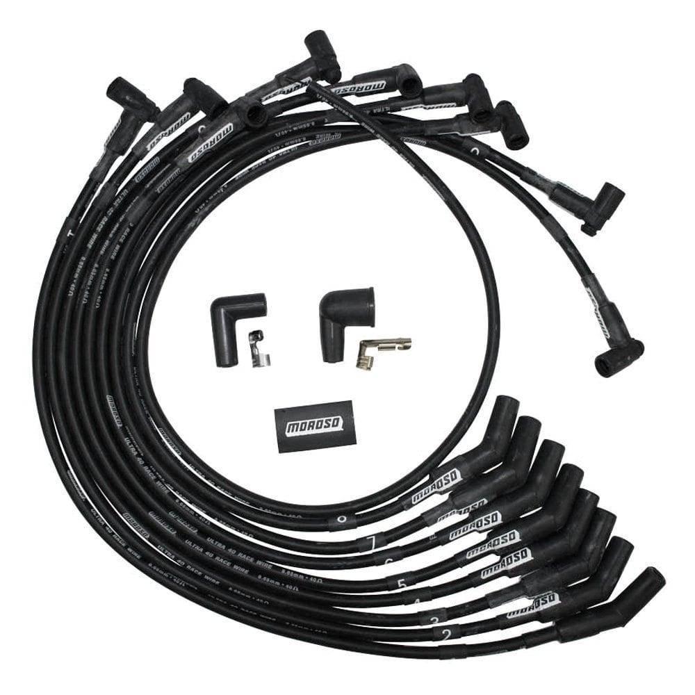 Moroso Ignition Wire Set, Ultra 40, Unsleeved, Ford 429-460, Black - 73717