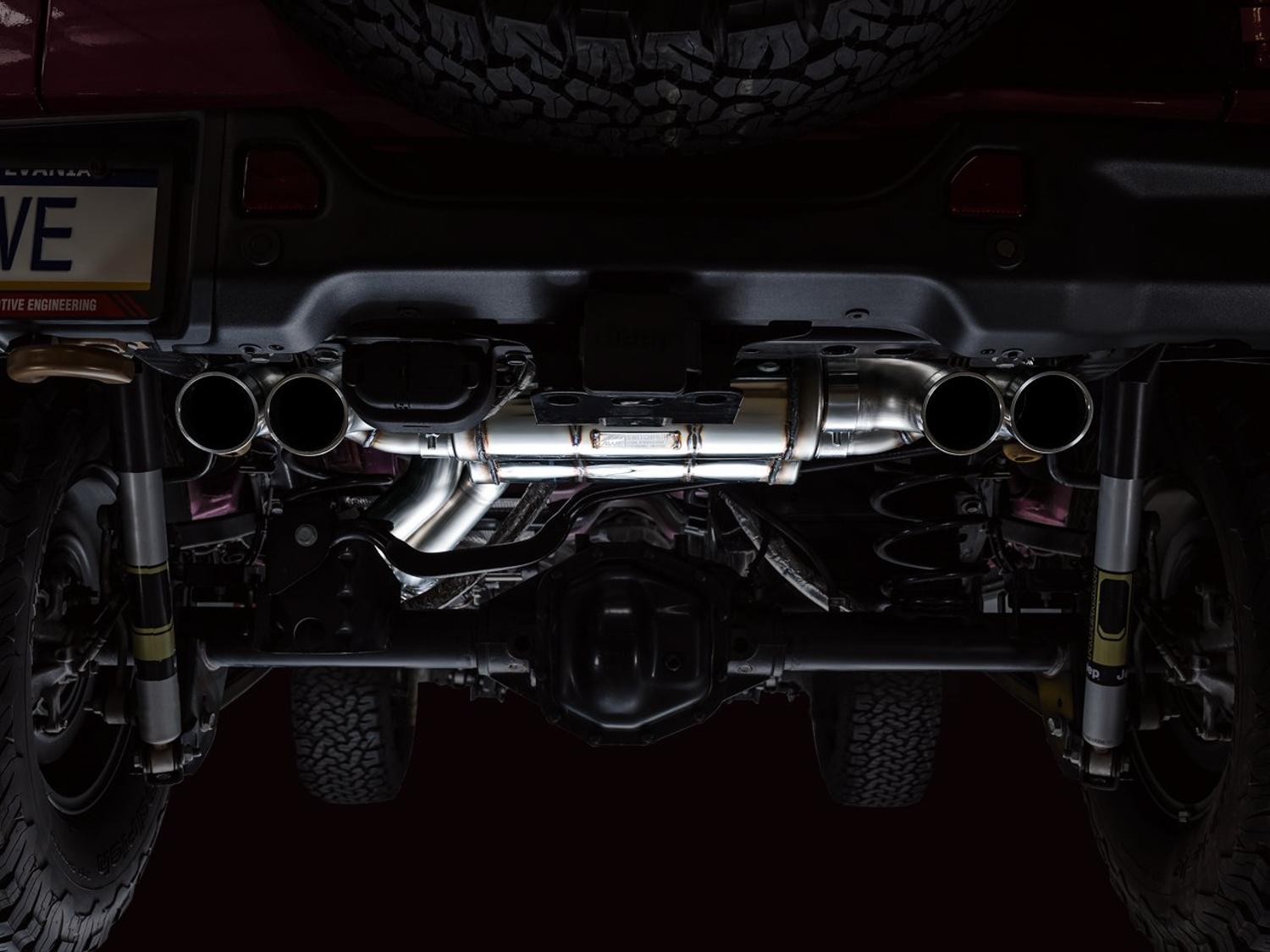 AWE SwitchPath Exhaust - Quad BashGaurds (2021+ Jeep Wrangler Rubicon 392) - 3025-41392