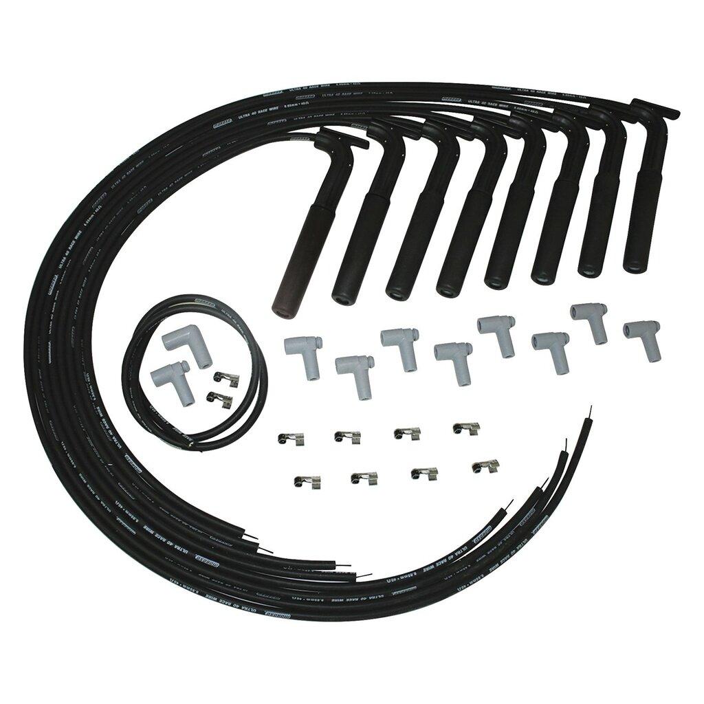 Moroso Wire Set,Ultra40,Univ,Hemi Black - 73804