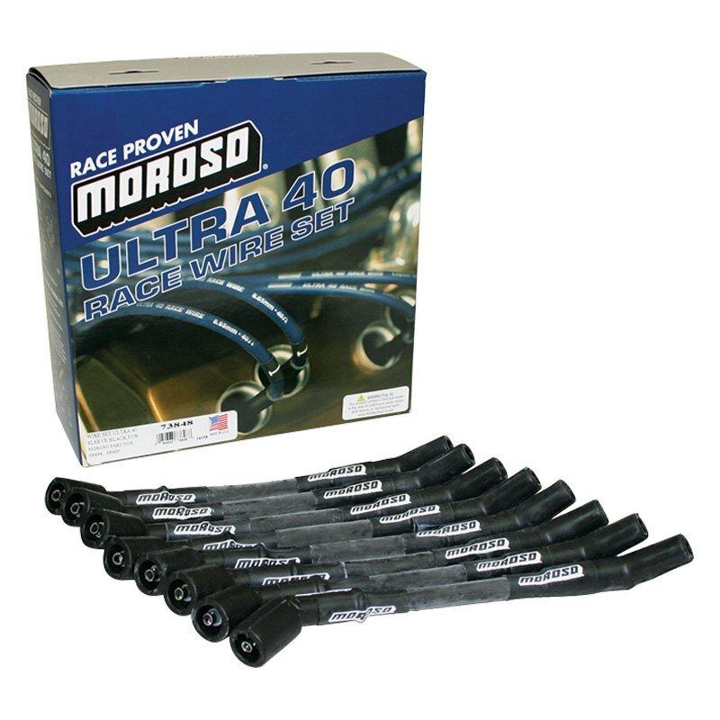 Moroso Wire Set Ultra 40 Sleeved Black For Moroso Part Nos. 68494, 68496 - 73848
