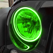 Oracle 07-17 Jeep Wrangler Surface Mount LED Headlight Halo Kit - Green