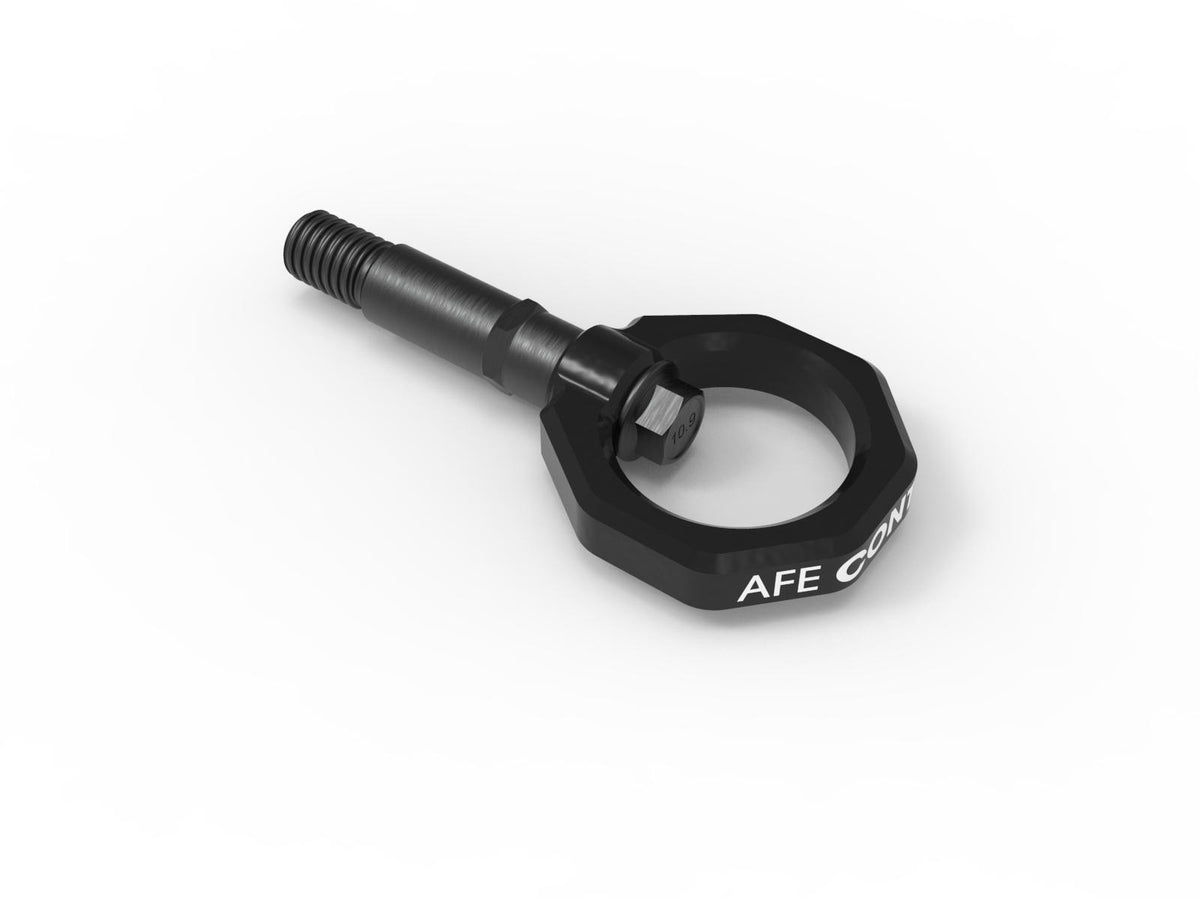 aFe CONTROL Front Tow Hook Black (2020-2021 GR Supra, GR Supra, GR Supra) - 450-721002-B
