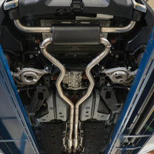 AFE Vulcan Series 3-1/2 IN 304 Stainless Steel Cat-Back Exhaust System Black (2019-2020 Edge) - 49-33133