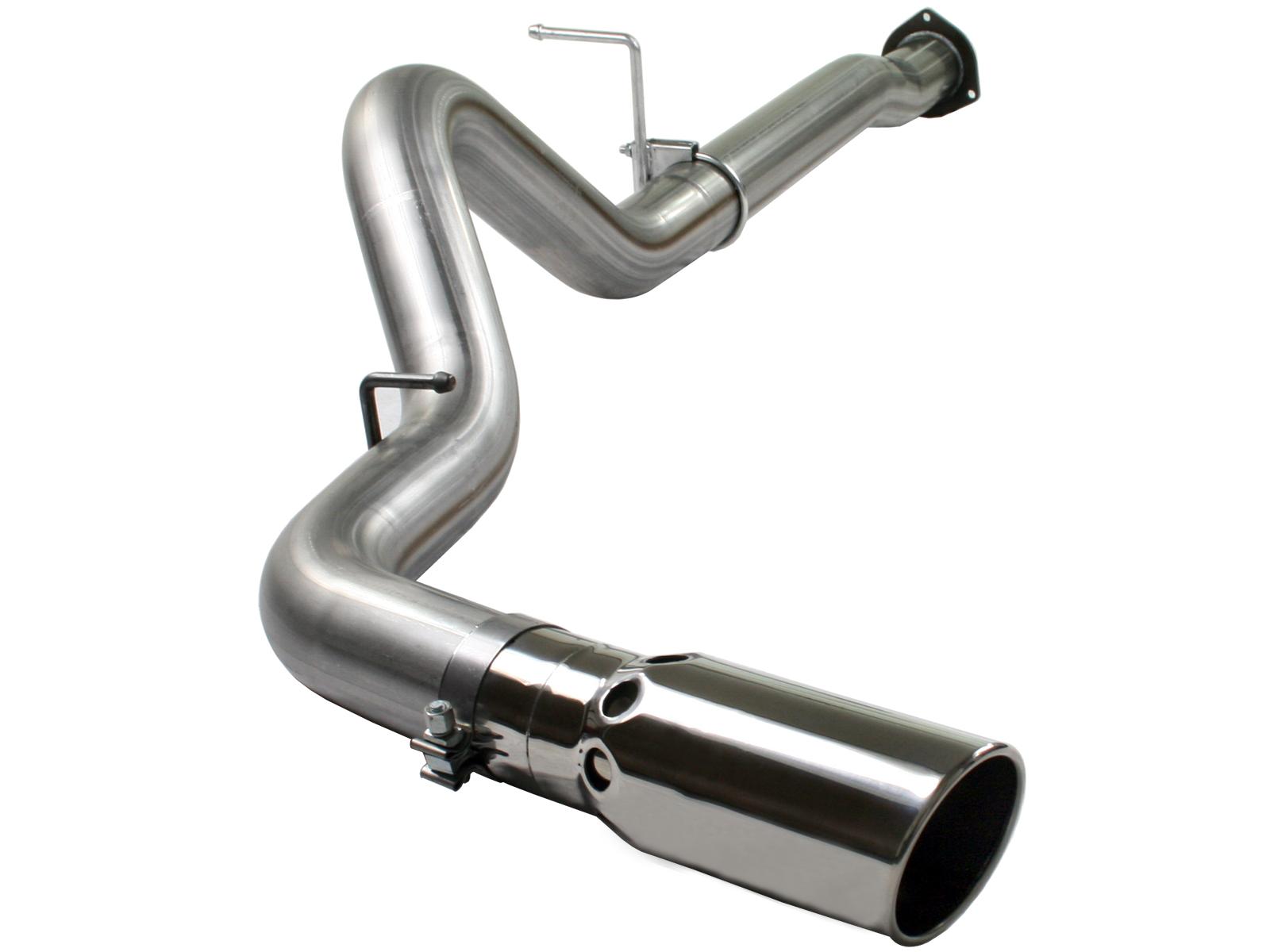 AFE Large Bore-HD 4 IN 409 Stainless Steel DPF-Back Exhaust System (2007-2010 Silverado 2500 HD, Silverado 3500 HD, Sierra 2500 HD, Sierra 3500 HD) - 49-44004