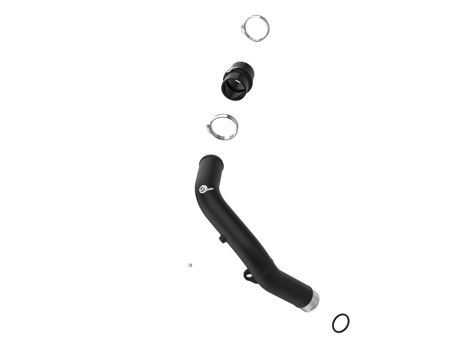 AFE BladeRunner 2-1/2 IN Aluminum Hot Charge Pipe Black Subaru WRX 22-23 H4-2.4L (t) - 46-20668-B