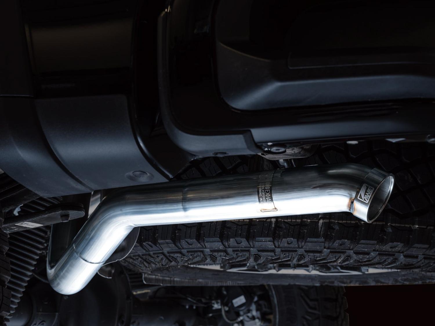 AWE 0FG Catback Exhaust - Dual Bashgaurd (No Tips) (2022-2023 GMC Silverado ZR2 / Sierra AT4X) - 3015-31972