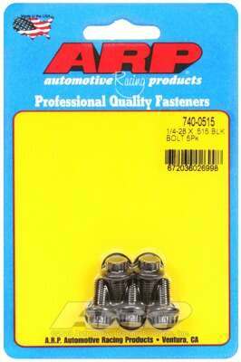 ARP 1/4-28 x .515 12pt black oxide bolts - 740-0515