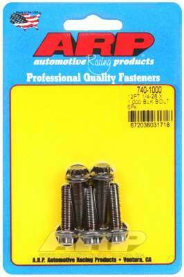 ARP 1/4-28 x 1.000 12pt black oxide bolts - 740-1000